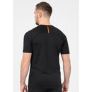 T-Shirt Challenge - schwarz meliert/fluo orange