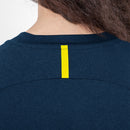 T-Shirt Challenge - marine meliert/fluoreszierend gelb