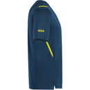 T-Shirt Challenge - marine meliert/fluoreszierend gelb