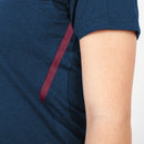 T-shirt Challenge - marine gemeleerd/kastanje