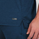 T-shirt Challenge - marine gemeleerd/kastanje