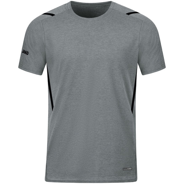 T-shirt Challenge - steengrijs gemeleerd/zwart