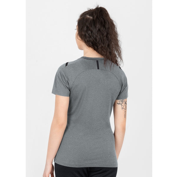 T-Shirt Challenge - steingrau meliert/schwarz