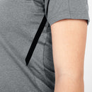 T-shirt Challenge - steengrijs gemeleerd/zwart