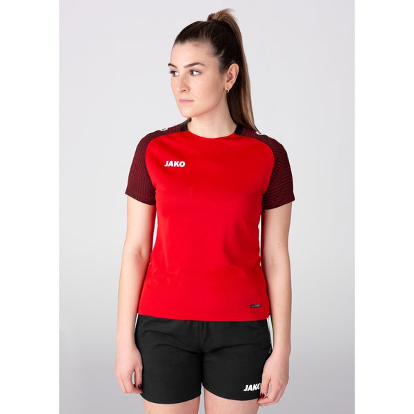 JAKO T-shirt Performance Dames - rood/zwart