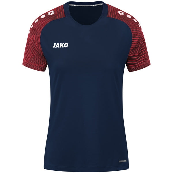 JAKO T-shirt Performance Dames - marine/rood