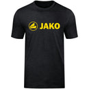 T-Shirt JAKO schwarz meliert/zitrone
