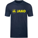 T-shirt JAKO marine gemeleerd/fluo citroen