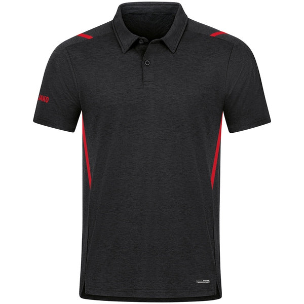 Polo Challenge - zwart gemeleerd/rood