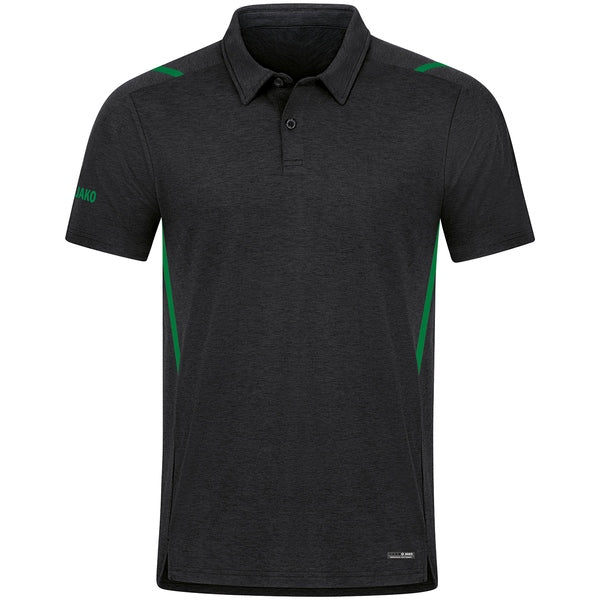Polo Challenge - schwarz meliert/sportgrün