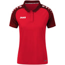 JAKO Polo Performance - rot/schwarz