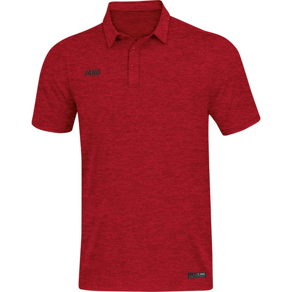 JAKO Polo Premium Basics - rood gemeleerd