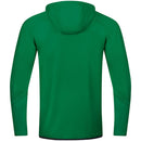 Jas met kap Challenge - sportgroen/zwart