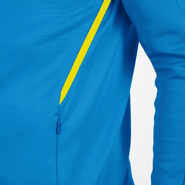 Jacke mit Kapuze Challenge - JAKO blau/fluoreszierend gelb