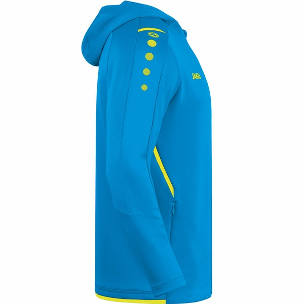 Jacke mit Kapuze Challenge - JAKO blau/fluoreszierend gelb