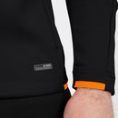 Jas met kap Challenge - zwart/fluo oranje