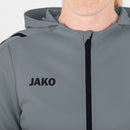 Jacke mit Kapuze Challenge - steingrau/schwarz
