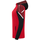 JAKO Jas met kap Performance Dames - rood/zwart