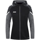 JAKO Jacke mit Kapuze Performance - schwarz/anthra light