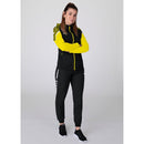 JAKO Jacke mit Kapuze Performance - schwarz/soft yellow
