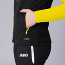 JAKO Jacke mit Kapuze Performance - schwarz/soft yellow