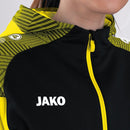 JAKO Jacke mit Kapuze Performance - schwarz/soft yellow