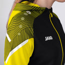 JAKO Jacke mit Kapuze Performance - schwarz/soft yellow
