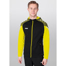 JAKO Jacke mit Kapuze Performance - schwarz/soft yellow