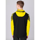 JAKO Jacke mit Kapuze Performance - schwarz/soft yellow