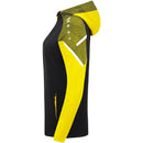 JAKO Jacke mit Kapuze Performance - schwarz/soft yellow