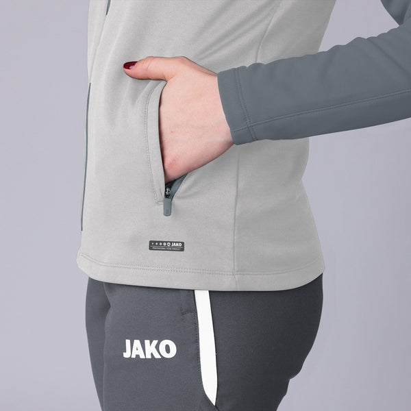 JAKO Jacke mit Kapuze Performance - soft grey/stone grey