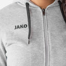 Jas met kap Base - lichtgrijs gemeleerd