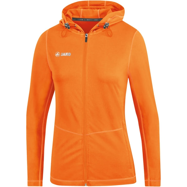 Jacke mit Kapuze Run 2.0 - fluo orange