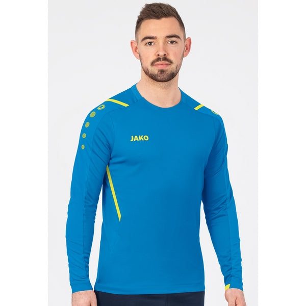 Sweater Challenge - JAKO blau/fluoreszierend gelb