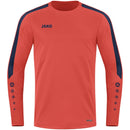 JAKO Sweater Power - flame/marine