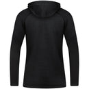 Vrijetijdsvest met kap Challenge - zwart gemeleerd/rood