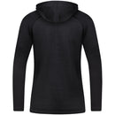 Vrijetijdsvest met kap Challenge - zwart gemeleerd/fluo oranje