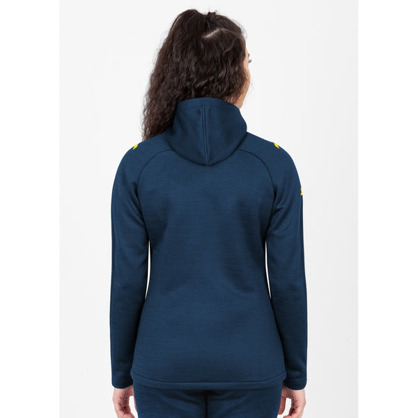 Freizeitjacke mit Kapuze Challenge - navy melange/fluoreszierend gelb