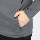 Vrijetijdsvest met kap Challenge - steengrijs gemeleer/zwart