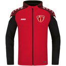 JAKO Jacke mit Kapuze Performance - rot/schwarz